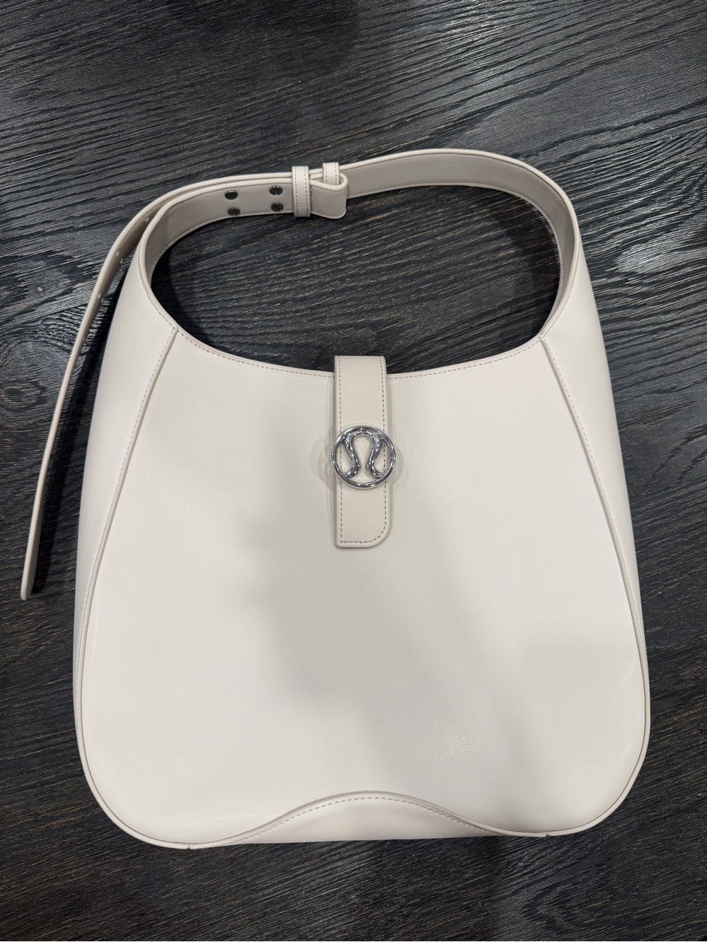 Lululemon Leather Alternative Shoulder Bag 8L Cream White new